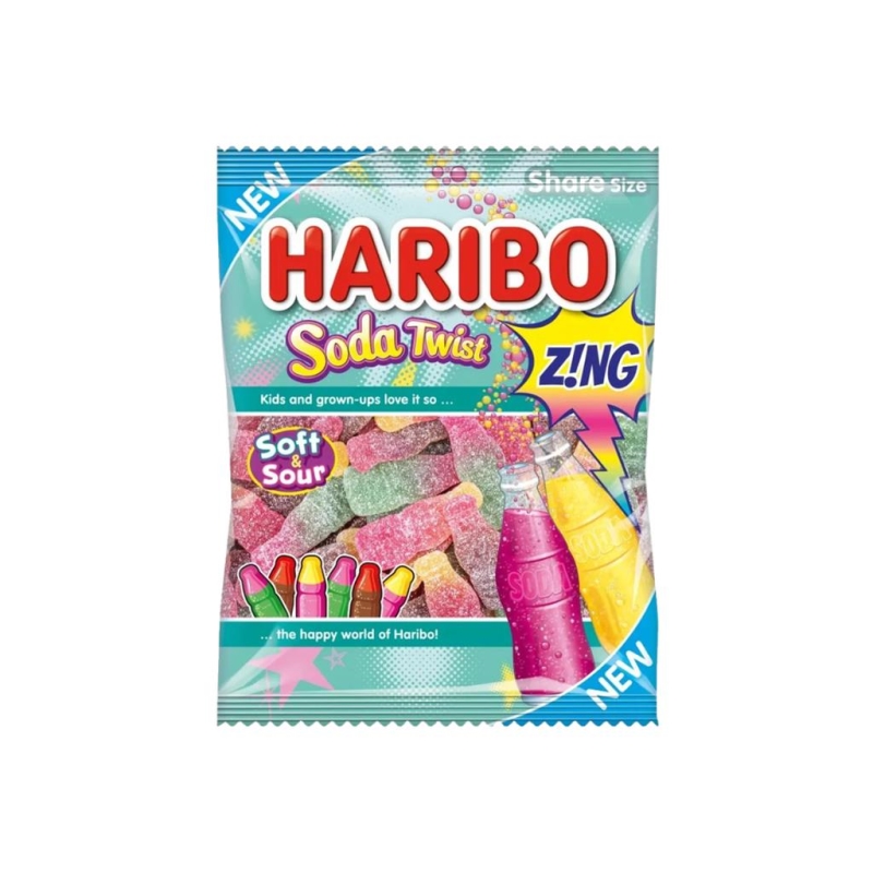 Haribo Soda Twist Zing 160 gr x 12 pc