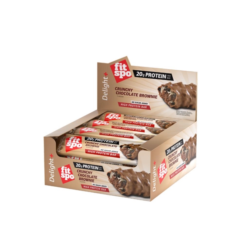 FitSpo Delight Protein bar Crunchy Choco Brownie 60 gr x 12 st