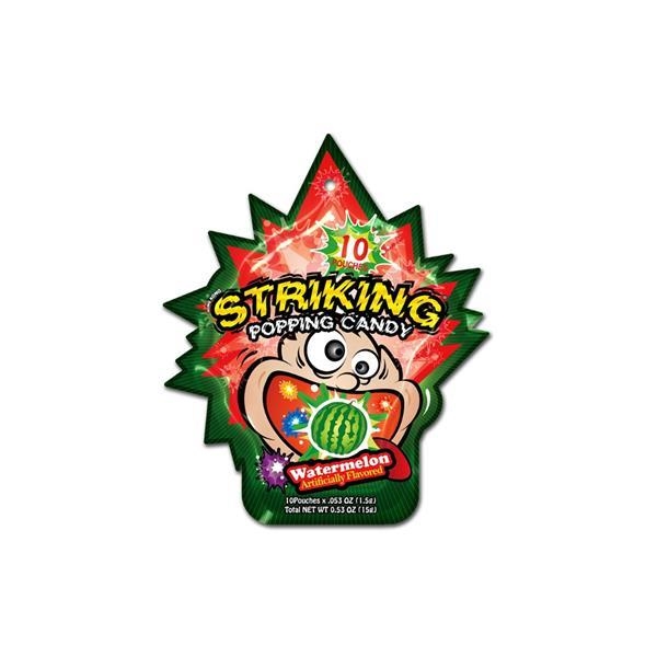 Striking Popping Candy Pastèque 15 gr x 48 pc (4 bandes à suspendre)