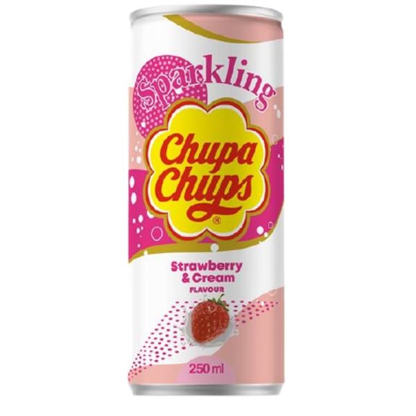 Chupa Chups strawberry cream 250 ml x 24 pc