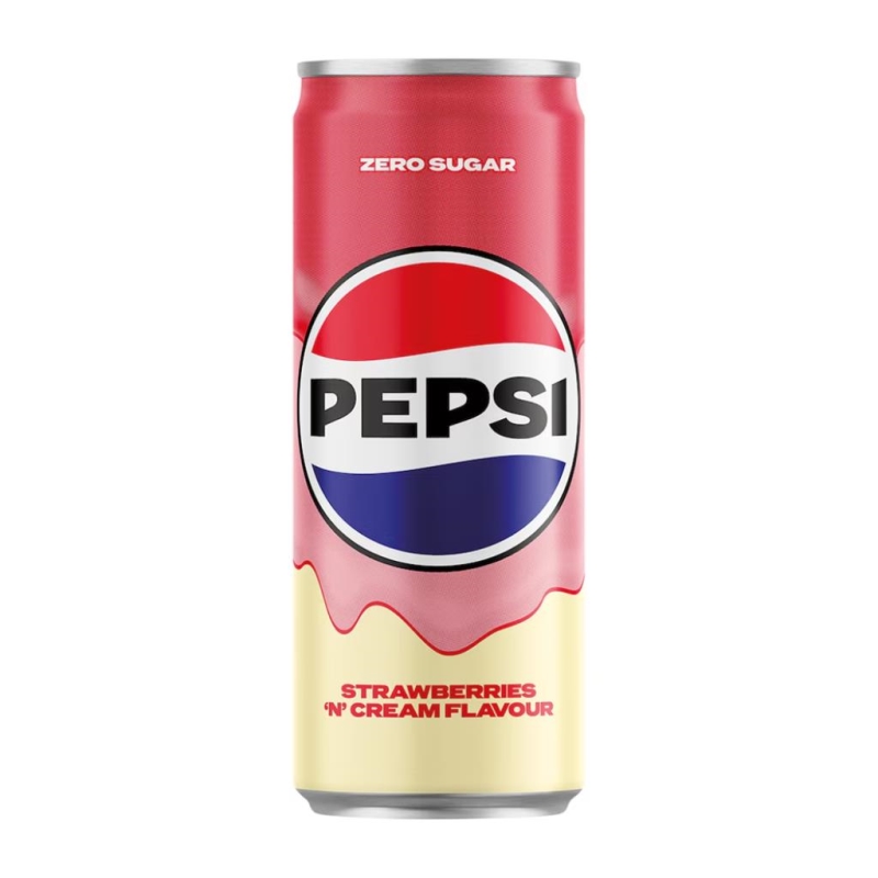 Pepsi Zero Strawberry Cream 330 ml x 24 st