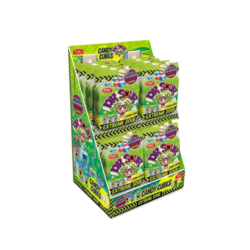 Dr. Sour Candy Cubes Sour 18 gr x 16 st