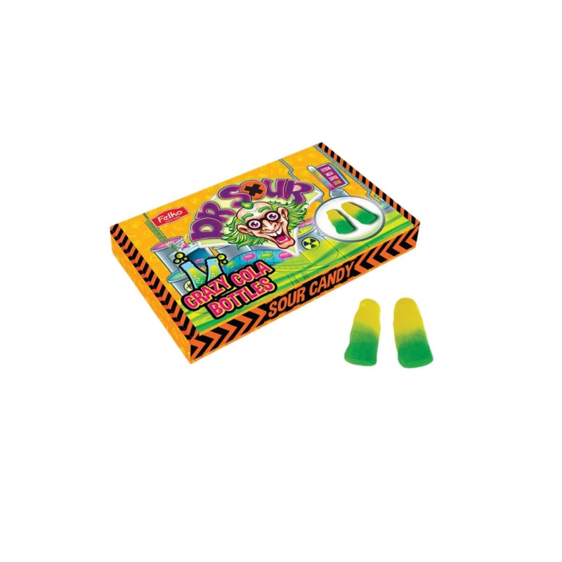 Dr. Sour Crazy Cola Bottles 90 gr x 12 st