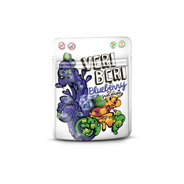 Veri Beri Blueberry fruit strips 50 gr x 28 pc (BBD = 25/09/26)