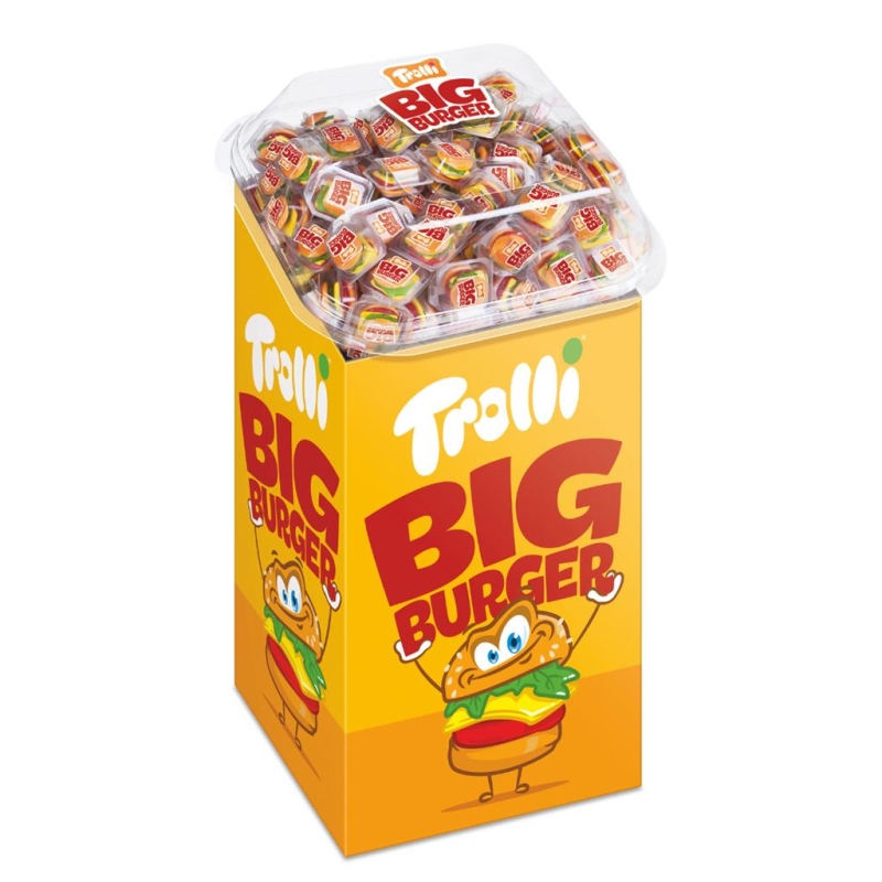 Trolli display maxi burger 50 gr x 180 pc