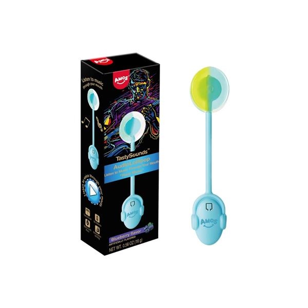 TastySounds Sucette Myrtille avec musique - Rock Music 16 gr x 12 pc (DLC = 21/04/26)