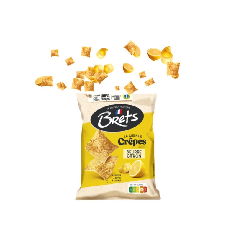 Brets Pannenkoekenchips Boter citroen 50 gr x 14 st