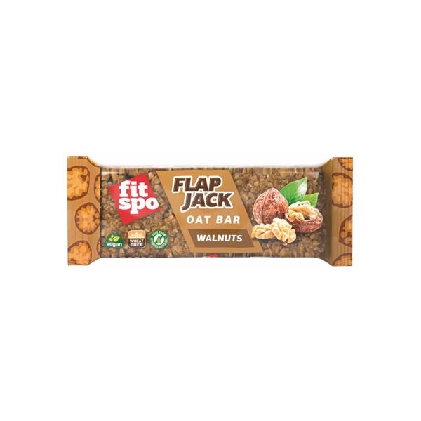 FitSpo Flapjack Walnuts Energy bar 80 gr x 12 st