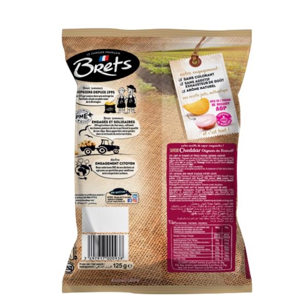 Brets Cheddar kaas & Roscoff Uien 125 gr x 10 pc