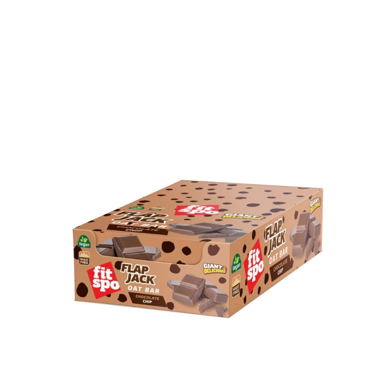FitSpo Flapjack Choco Chip 80 gr x 12 pc