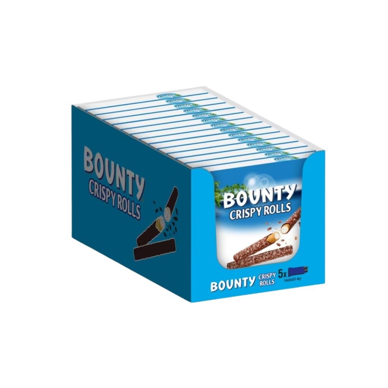Bounty Crispy Rolls 5 x 23,4 gr x 14 st