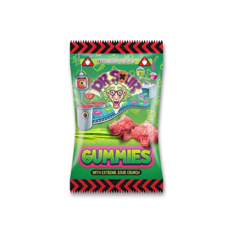 Dr. Sour Gummies Strawberry 200 gr x 12 st