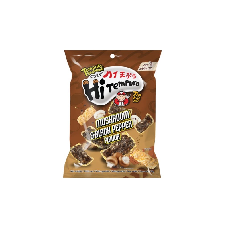 Taokaenoi Tempura Zeewier Champignon & Zwarte Peper 40 gr x 6 st