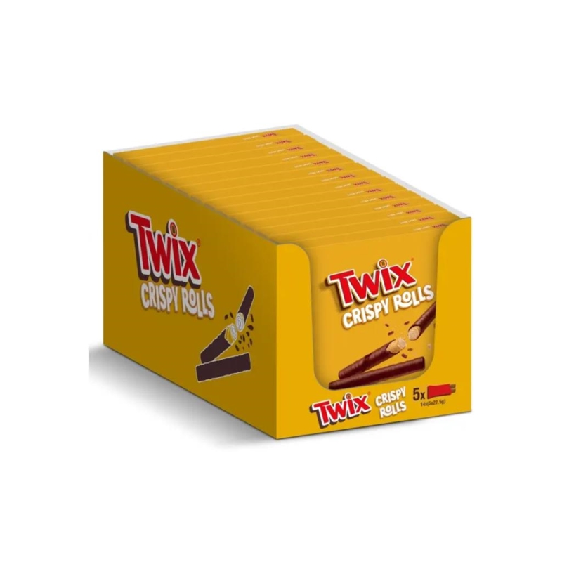 Twix Crispy Rolls 5 x 22,5 gr x 14 st