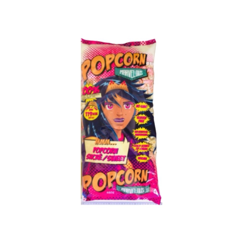 Pop Corn Marvelous Zoet 650 gr x 6 st