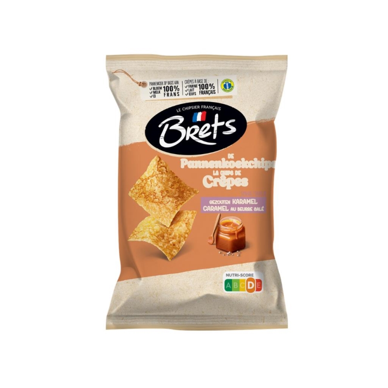 Brets Chips de Crêpe Caramel 50 gr x 14 pc