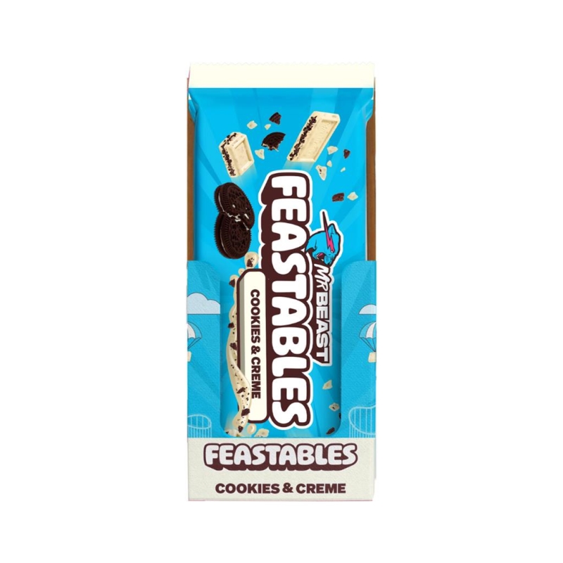 Mr Beast Feastables Cookie & Creme 60 gr x 10 st