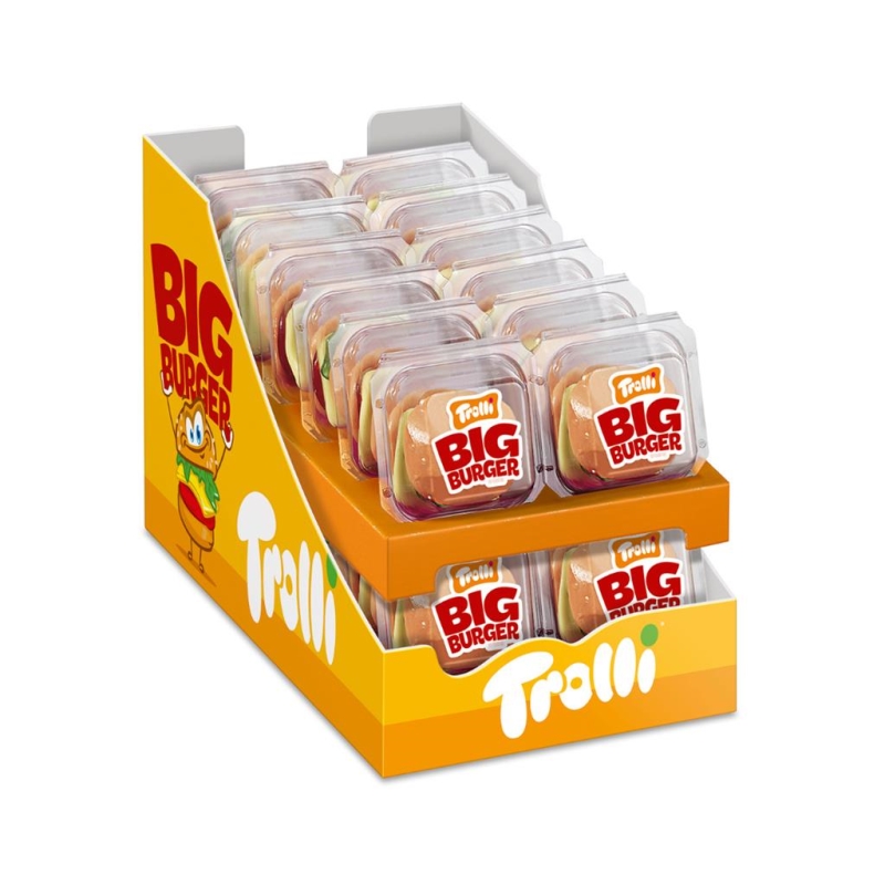 Trolli display maxi burger 50 gr x 180 pc