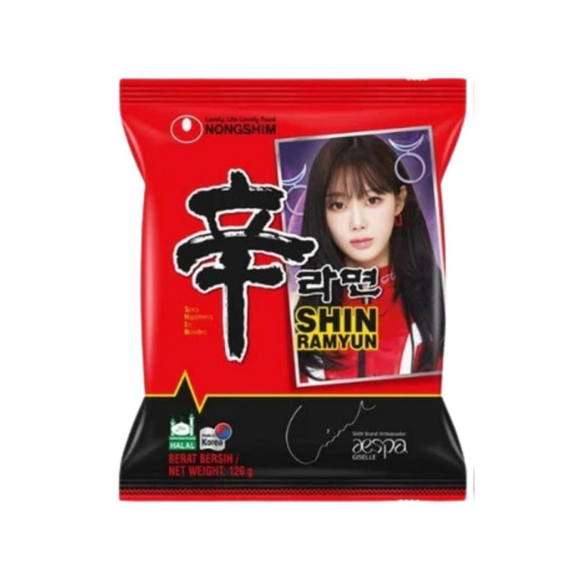 Nongshim Shin Ramyun Very Hot Aespa (K-Pop limited edition) 120 gr x 20 pc