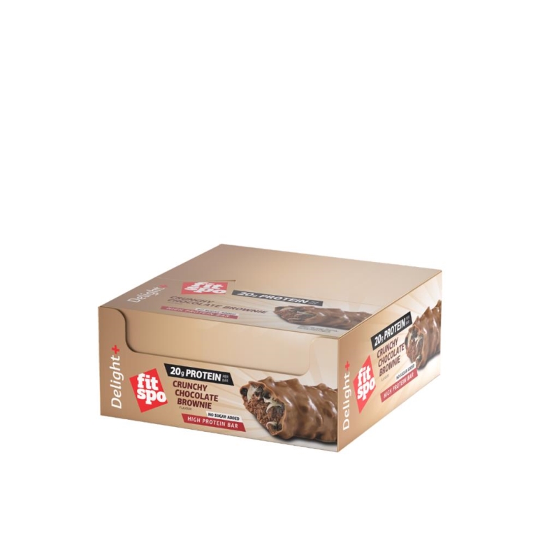 FitSpo Delight Protein bar Crunchy Choco Brownie 60 gr x 12 st