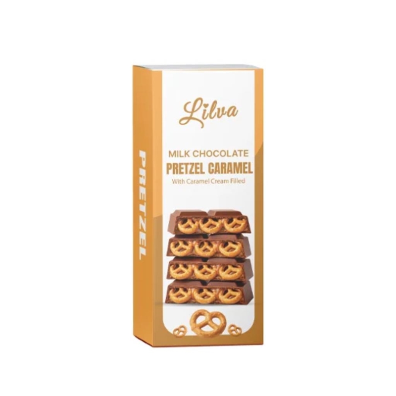 Lilva Chocolate Milk Pretzel Caramel 95 gr x 12 pc