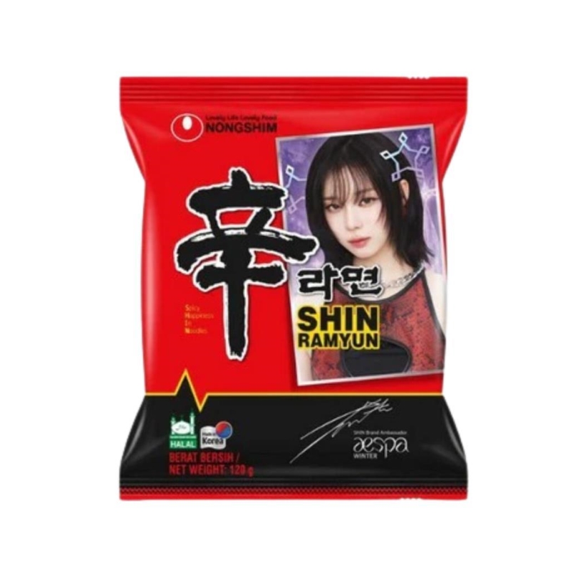 Nongshim Shin Ramyun Very Hot Aespa (K-Pop limited edition) 120 gr x 20 pc
