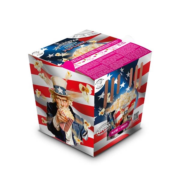Pop Up Box - sucré -  Popcorn micro-ondable - 90 gr x 18 pc