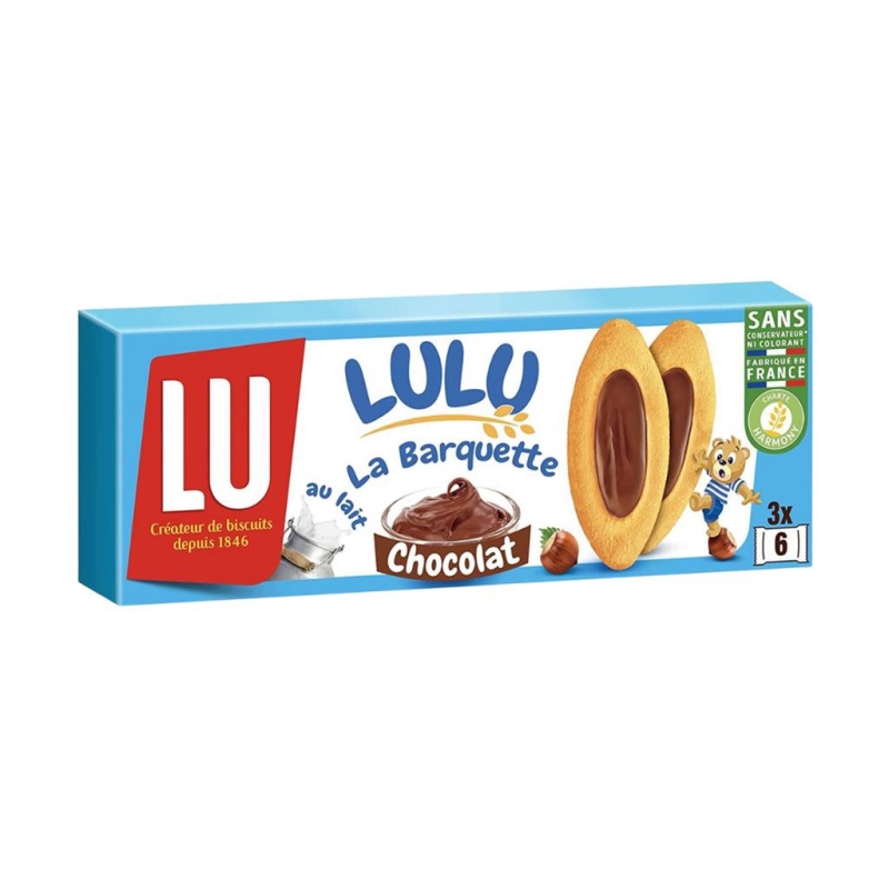 Lulu La Barquette Chocolat Noisettes 120 gr x 20 pc