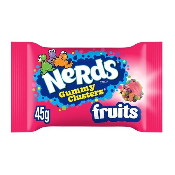 Nerds box Gummy Clusters Fruits 45 gr x 20 st