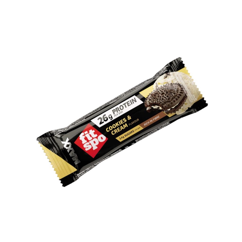 FitSpo MAXX Protein bar Cookies and Cream 75 gr x 12 pc