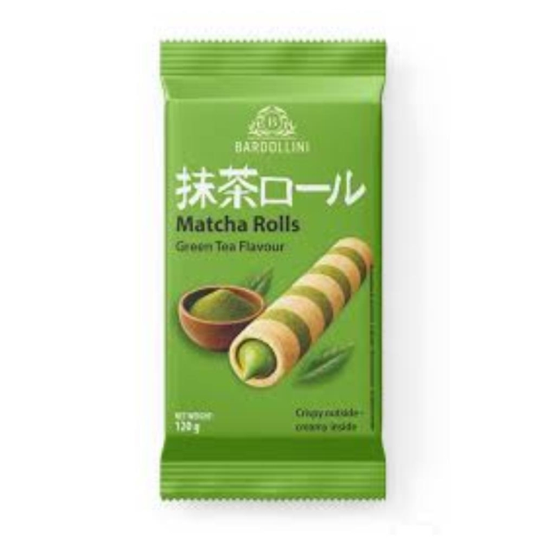 Bardollini Matcha Wafer Rolls 120 gr x 16 pc