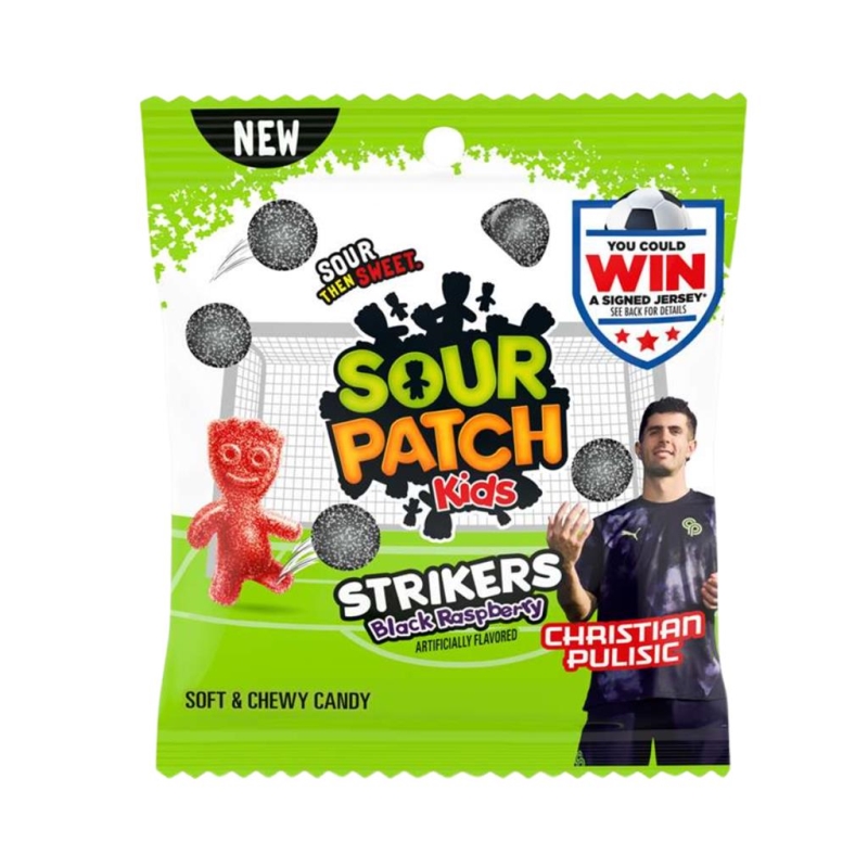 Sour Patch Strikers Black Raspberry 90 gr x 12 pc