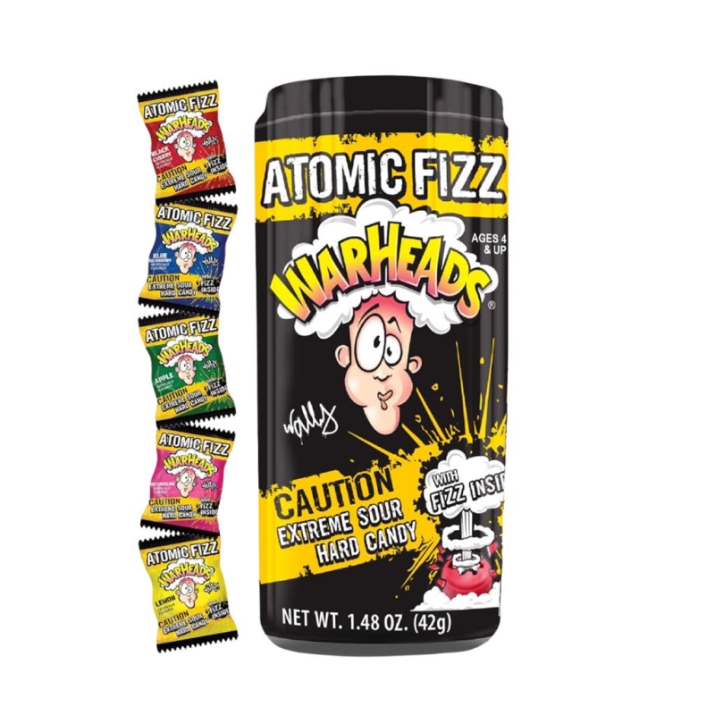 Warheads Atomic Fizz Hard Candy 42 gr x 12 pc