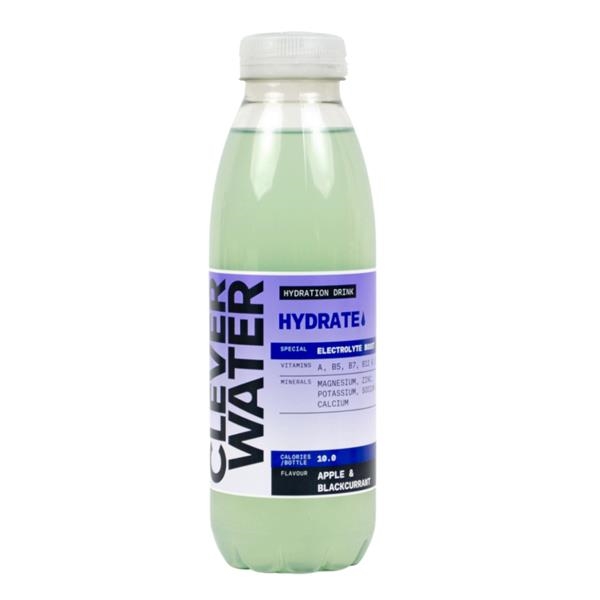 CLEVERWATER HYDRATE Apple & Blackcurrant 500 ml x 12 st