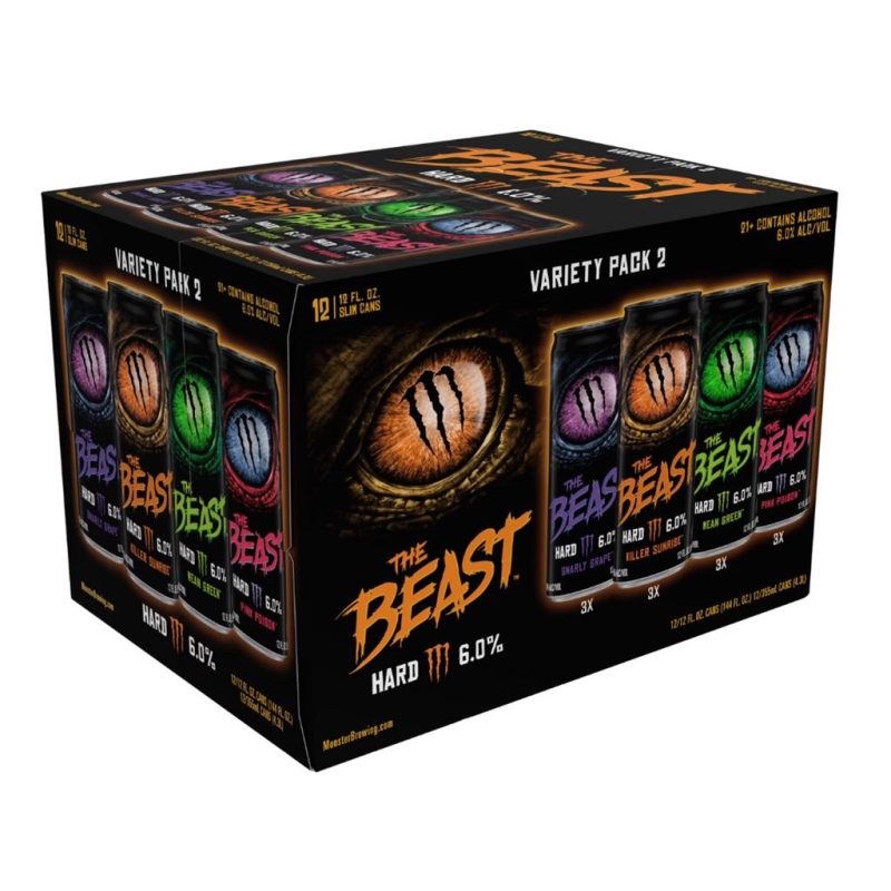 Monster The Beast Hard (6,0%) 355 ml x 12 st - Variety Pack 1