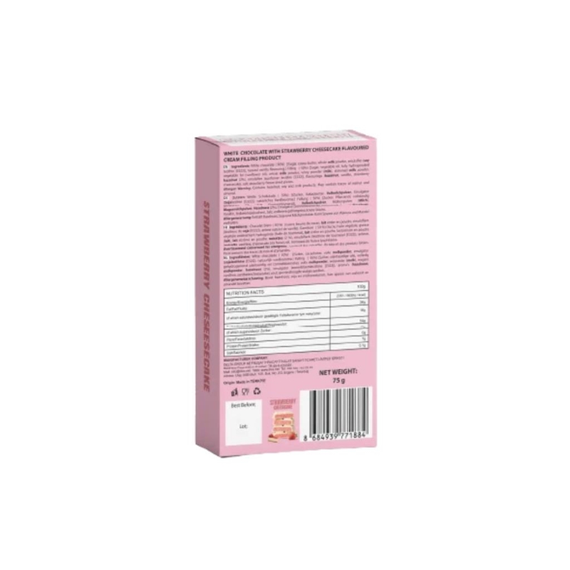 Lilva White Chocolate Strawberry Cheescake 75 gr x 12 pc
