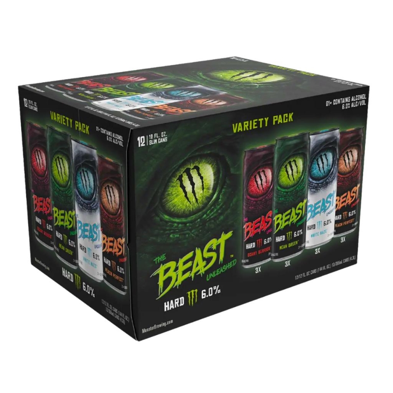 Monster The Beast Hard (6,0%) 355 ml x 12 st - Variety Pack 1