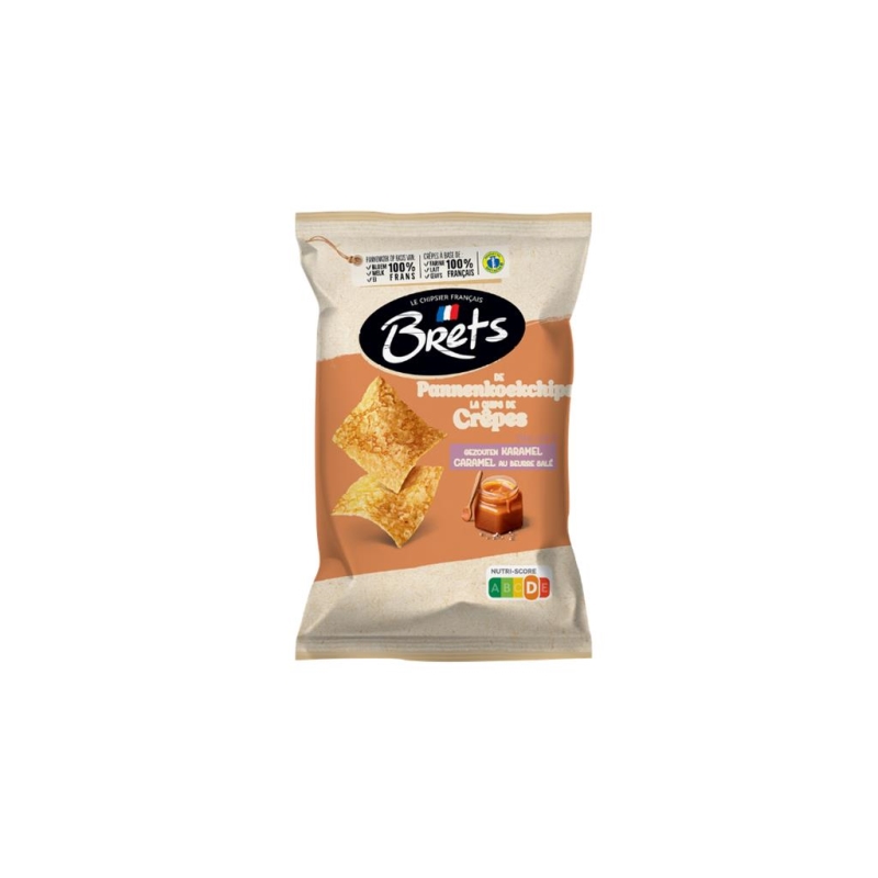 Brets Chips de Crêpes Caramel 50 gr x 14 pc