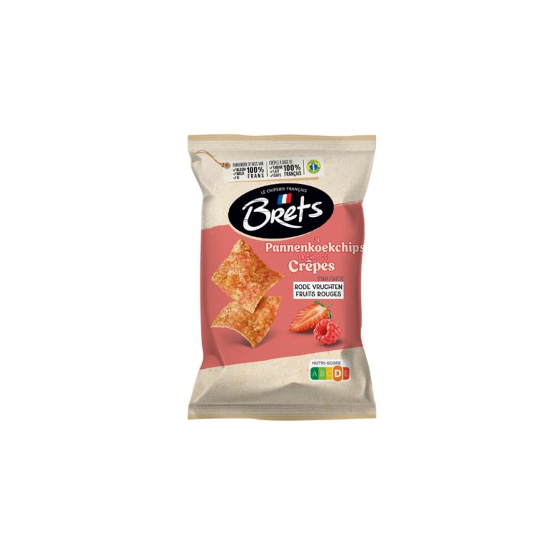 Brets Pannenkoekenchips Rode Vruchten 50 gr x 14 st
