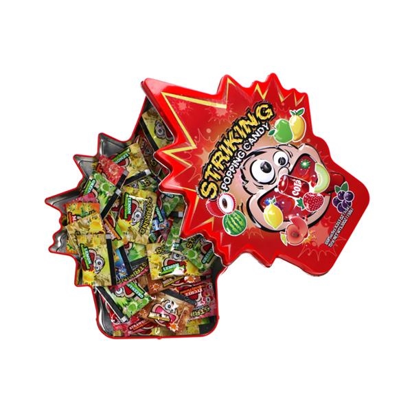 Striking Popping candy (seizoensgebonden geschenkdoos) 150 gr x 10 st (THT = 12/05/26)
