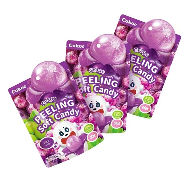 Cokoc Peelable Soft Candy Grape 75 gr x 50 pc