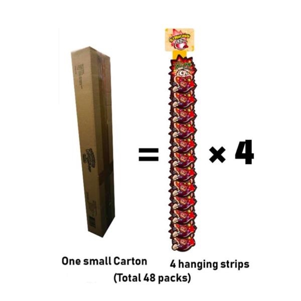 Striking Lollipop Popping Candy Watermelon 13,8 gr x 48 pc (4 hanging strips)