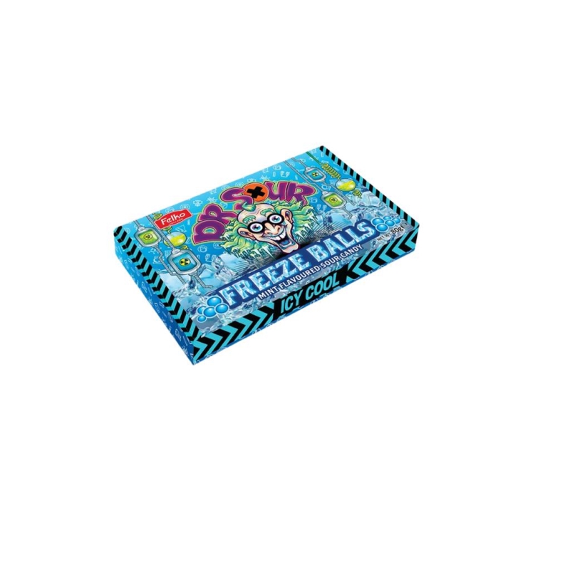 Dr. Sour Freeze Balls Theatre Box 80 gr x 12 pc