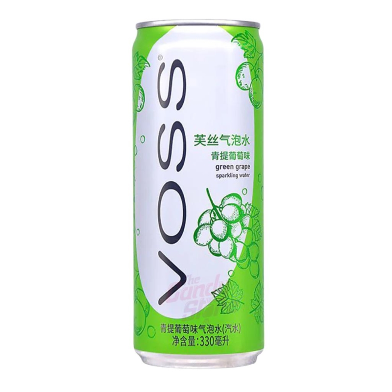 Voss Sakura Green Grape Sparkling Water can 330 ml x 12 st