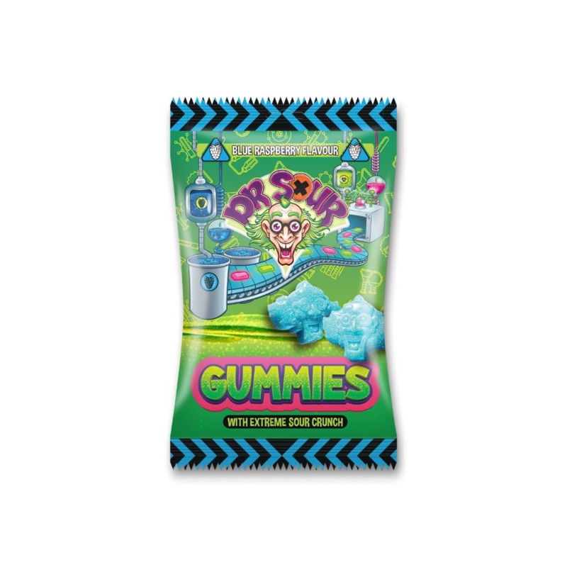 Dr. Sour Gummies Blue Raspberry 200 gr x 12 st