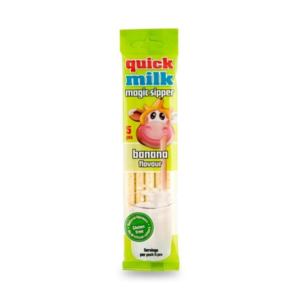 Quick Milk Paille Banane 30 gr x 20 pc