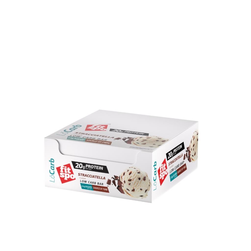FitSpo Lo Carb Protein Bar Stracciatella Ice Cream 60 gr x 12 pc