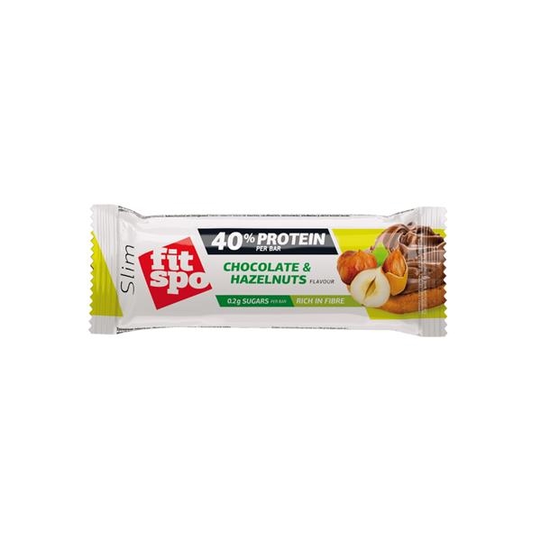 FitSpo Slim Chocolate and Hazelnuts protein bar 50 gr x 12 st